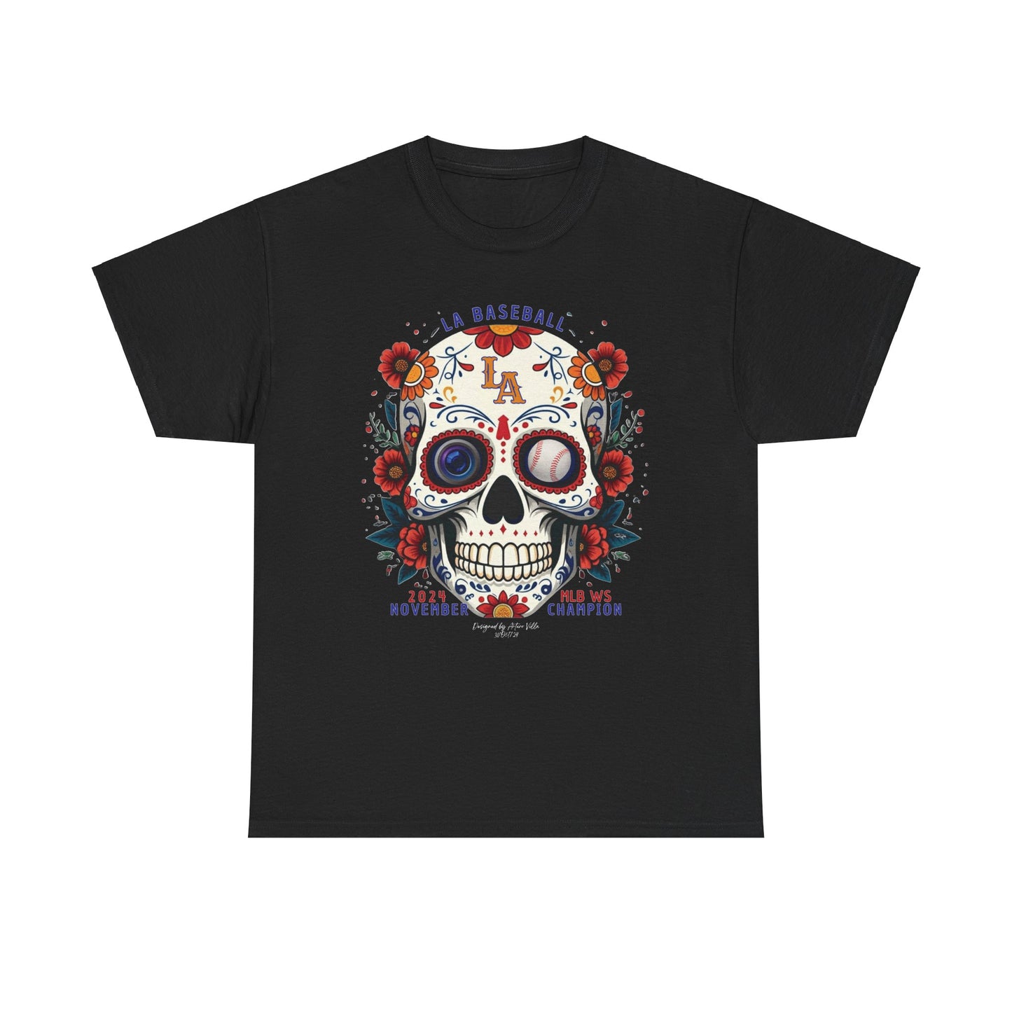 Show your Dodgers pride ⚾️ with our new Día 🌟 de los Dodgers skull tee! ☠️!