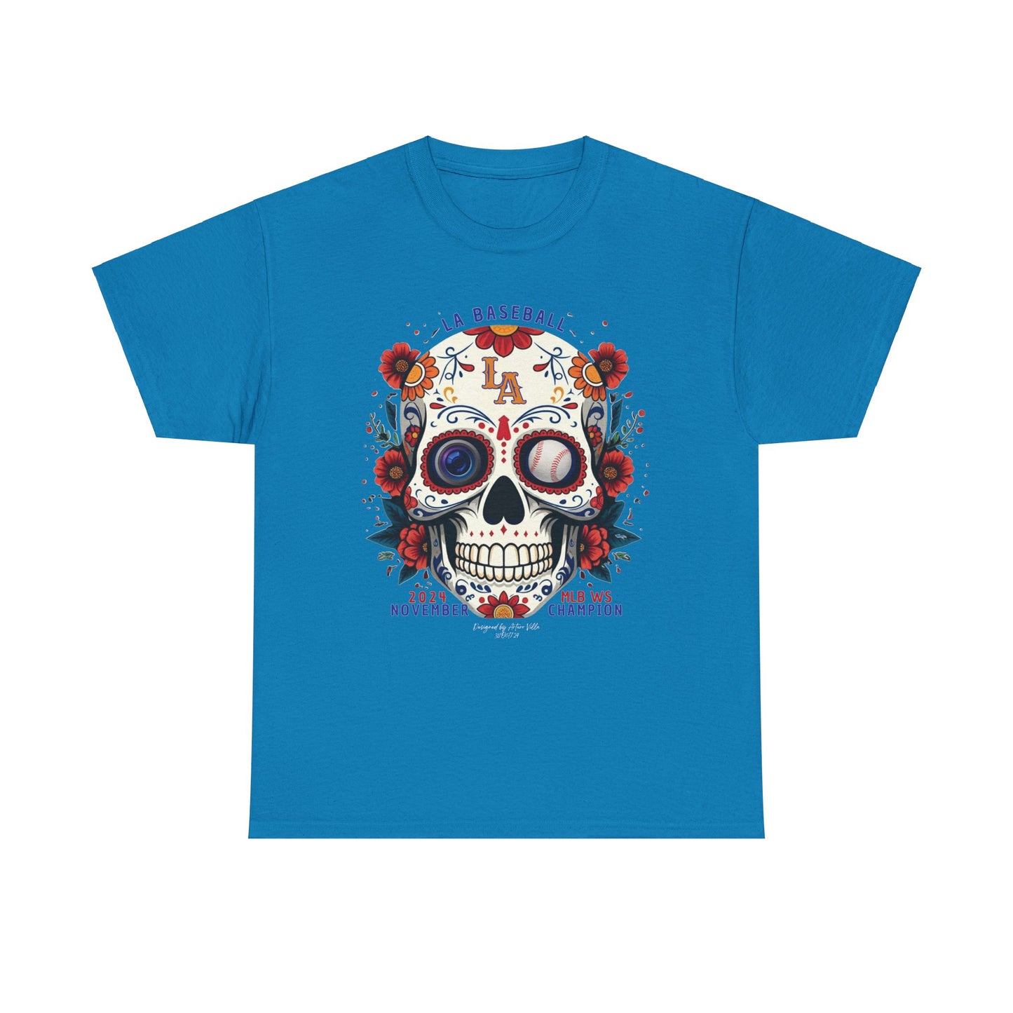 Show your Dodgers pride ⚾️ with our new Día 🌟 de los Dodgers skull tee! ☠️!