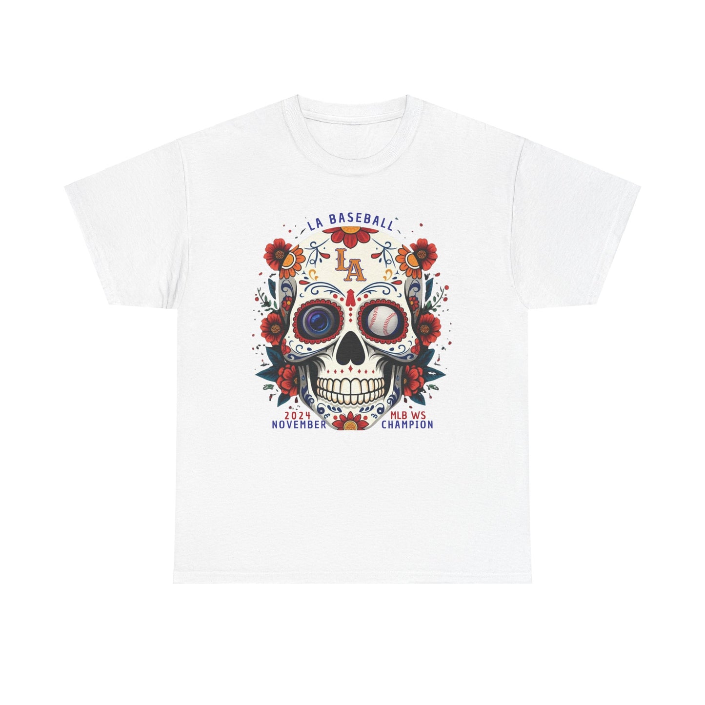 Show your Dodgers pride ⚾️ with our new Día 🌟 de los Dodgers skull tee! ☠️!