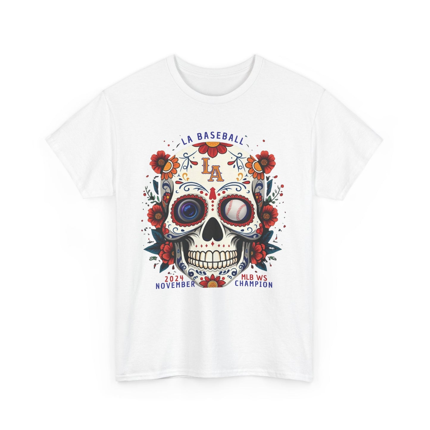 Show your Dodgers pride ⚾️ with our new Día 🌟 de los Dodgers skull tee! ☠️!